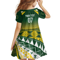 Cook Islands Rugby Custom Family Matching Off Shoulder Maxi Dress and Hawaiian Shirt Kuki Avaiki - Polynesian Pride