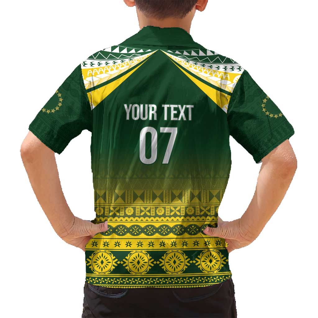 Cook Islands Rugby Custom Family Matching Summer Maxi Dress and Hawaiian Shirt Kuki Avaiki - Polynesian Pride