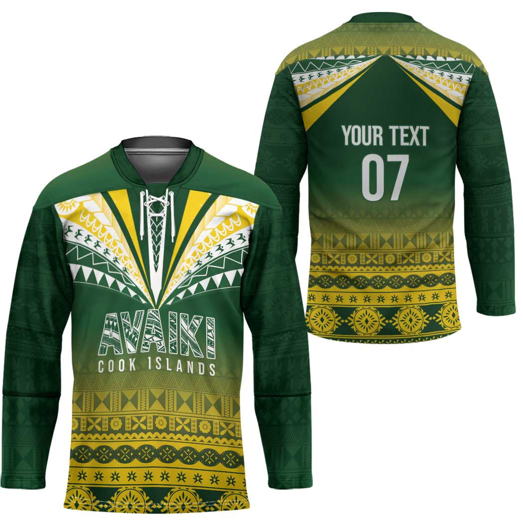 Cook Islands Rugby Custom Hockey Jersey Kuki Avaiki - Polynesian Pride