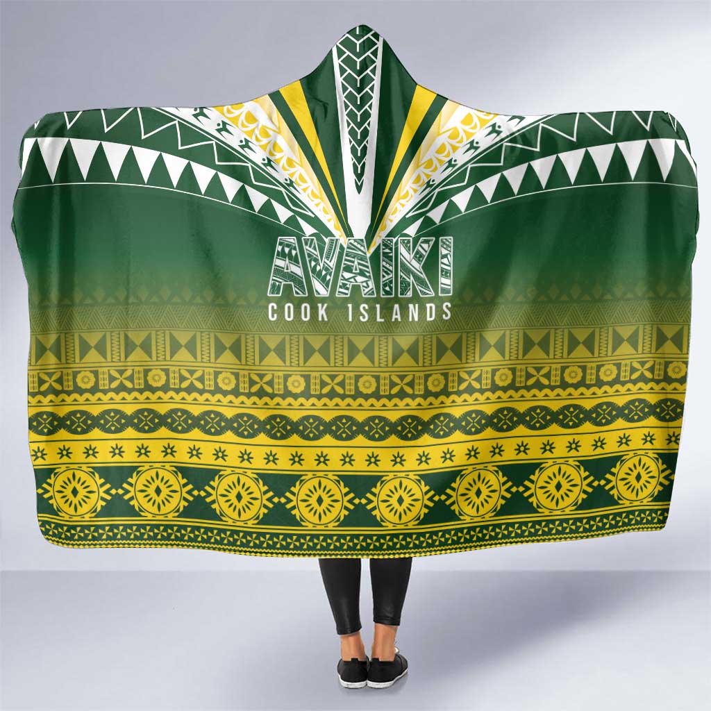 Cook Islands Rugby Hooded Blanket Kuki Avaiki - Polynesian Pride