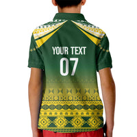 Cook Islands Rugby Custom Kid Polo Shirt Kuki Avaiki - Polynesian Pride