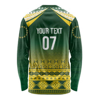 Cook Islands Rugby Custom Long Sleeve Shirt Kuki Avaiki - Polynesian Pride