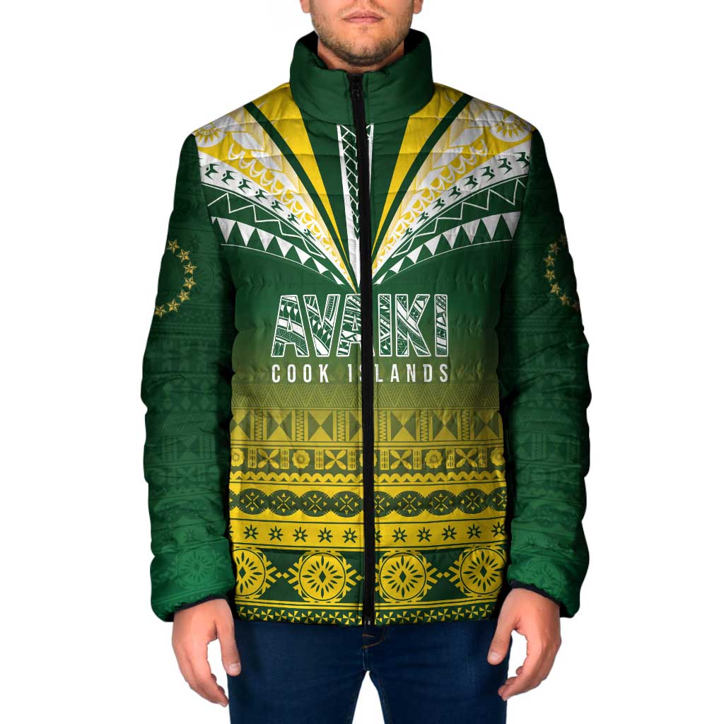 Cook Islands Rugby Custom Padded Jacket Kuki Avaiki - Polynesian Pride
