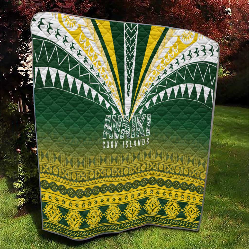 Cook Islands Rugby Quilt Kuki Avaiki - Polynesian Pride