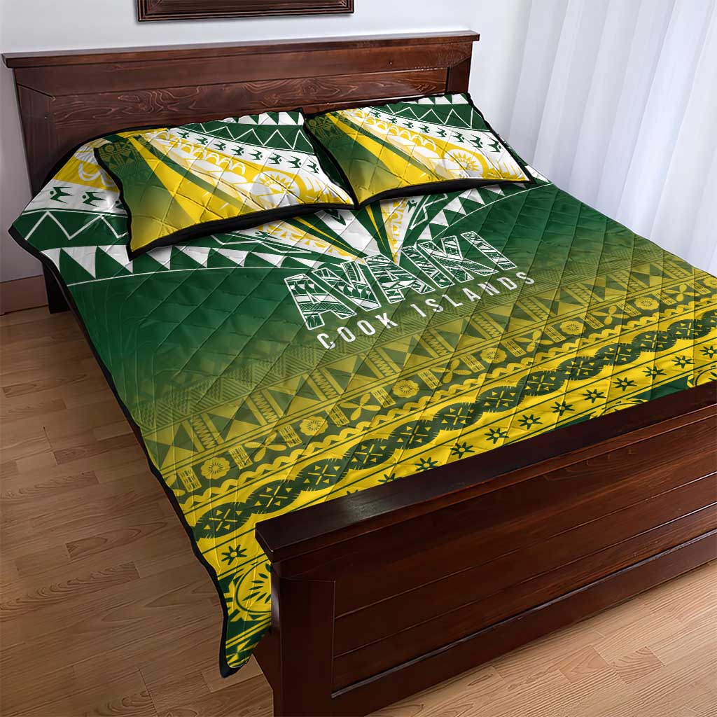 Cook Islands Rugby Quilt Bed Set Kuki Avaiki - Polynesian Pride