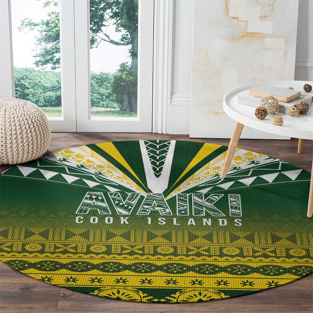 Cook Islands Rugby Round Carpet Kuki Avaiki - Polynesian Pride