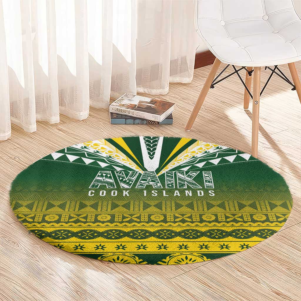 Cook Islands Rugby Round Carpet Kuki Avaiki - Polynesian Pride