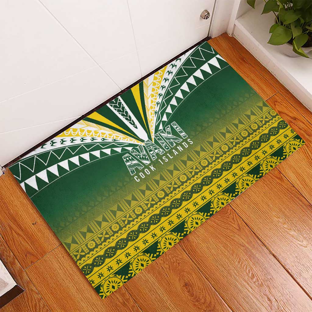 Cook Islands Rugby Rubber Doormat Kuki Avaiki - Polynesian Pride