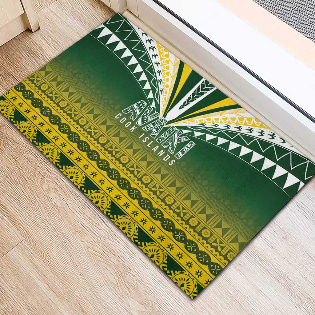 Cook Islands Rugby Rubber Doormat Kuki Avaiki - Polynesian Pride
