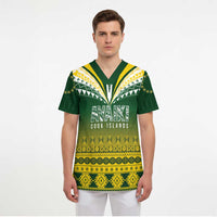 Cook Islands Rugby Custom Scrub Top Kuki Avaiki - Polynesian Pride
