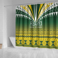 Cook Islands Rugby Shower Curtain Kuki Avaiki - Polynesian Pride