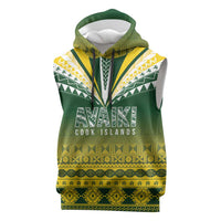 Cook Islands Rugby Custom Sleeveless Hoodie Kuki Avaiki - Polynesian Pride