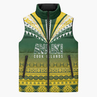 Cook Islands Rugby Custom Sleeveless Puffer Jacket Kuki Avaiki - Polynesian Pride