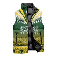 Cook Islands Rugby Custom Sleeveless Puffer Jacket Kuki Avaiki - Polynesian Pride