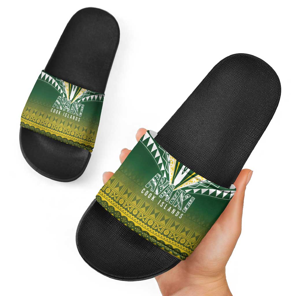 Cook Islands Rugby Slide Sandals Kuki Avaiki - Polynesian Pride