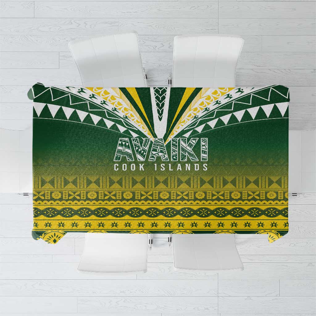 Cook Islands Rugby Tablecloth Kuki Avaiki - Polynesian Pride