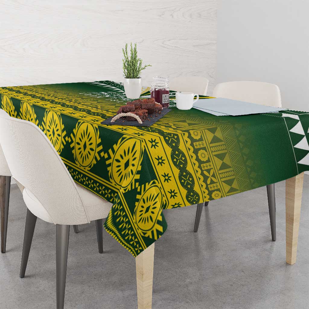 Cook Islands Rugby Tablecloth Kuki Avaiki - Polynesian Pride