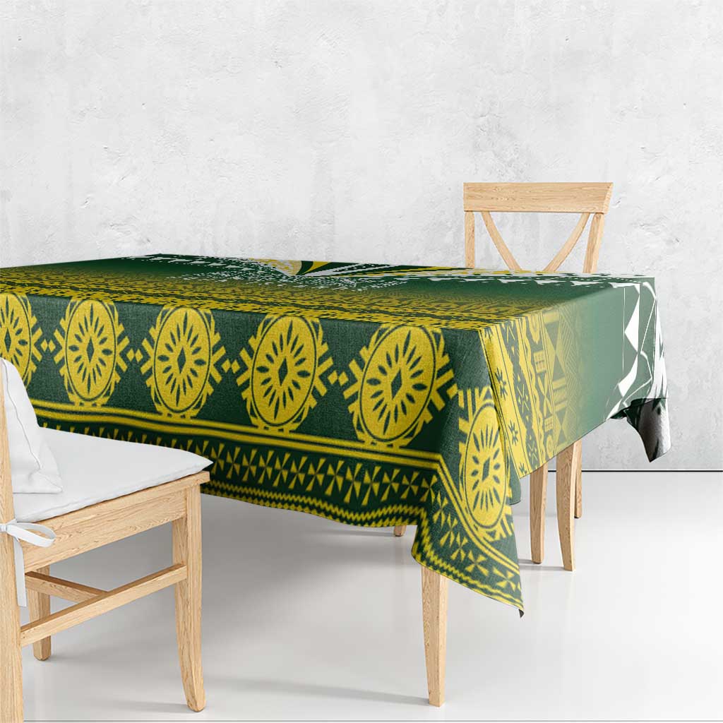 Cook Islands Rugby Tablecloth Kuki Avaiki - Polynesian Pride