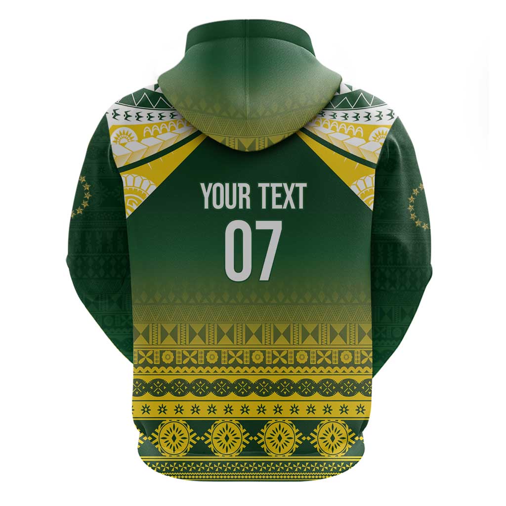 Cook Islands Rugby Custom Zip Hoodie Kuki Avaiki - Polynesian Pride