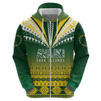 Cook Islands Rugby Custom Zip Hoodie Kuki Avaiki - Polynesian Pride