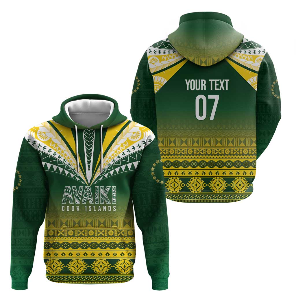 Cook Islands Rugby Custom Zip Hoodie Kuki Avaiki - Polynesian Pride