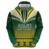Cook Islands Rugby Custom Zip Hoodie Kuki Avaiki - Polynesian Pride