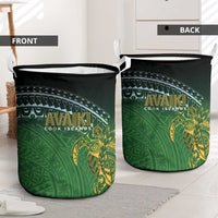Cook Islands Rugby Kuki Avaiki Laundry Basket Tribal Turtle - Polynesian Pride