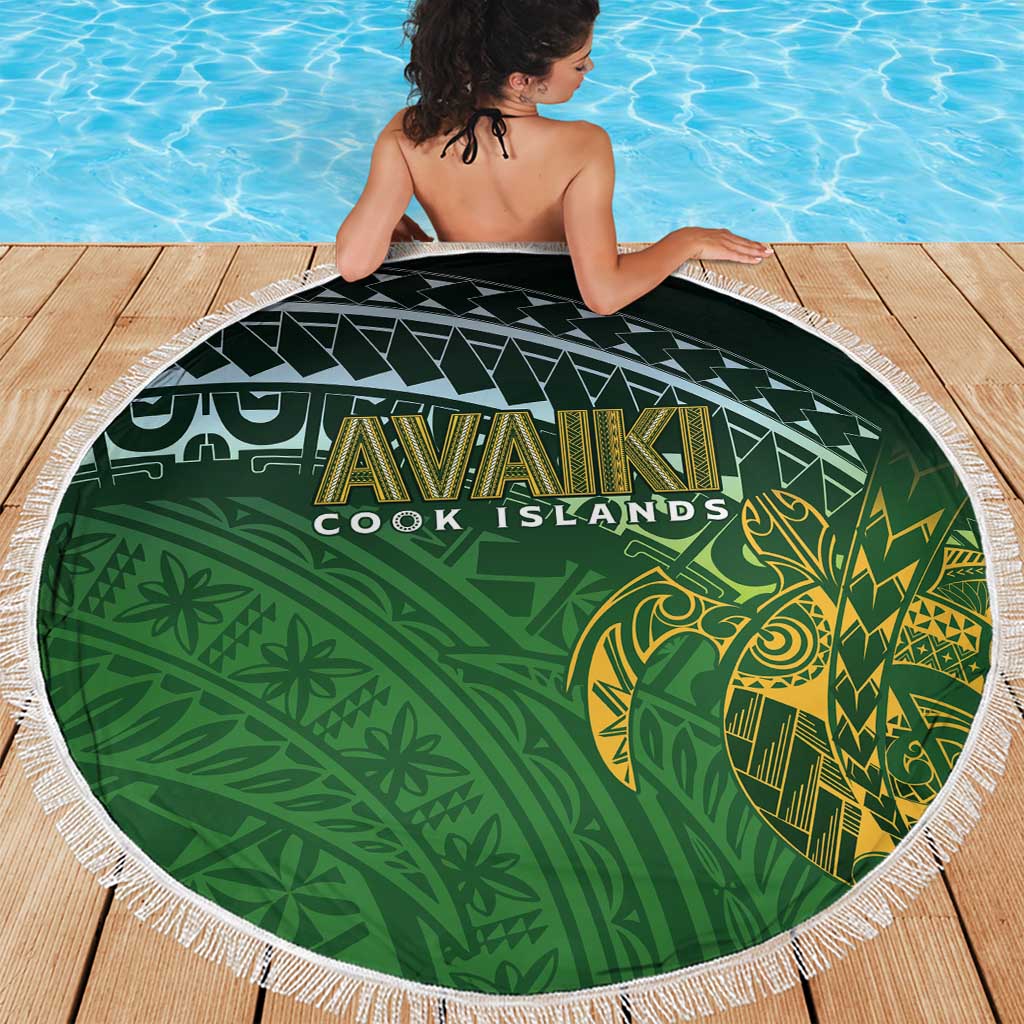 Cook Islands Rugby Kuki Avaiki Beach Blanket Tribal Turtle - Polynesian Pride