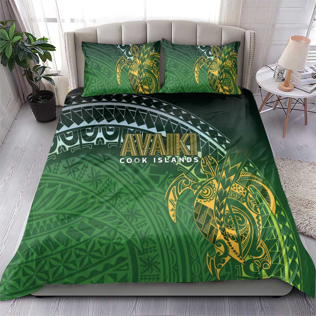 Cook Islands Rugby Kuki Avaiki Bedding Set Tribal Turtle LT7 - Polynesian Pride