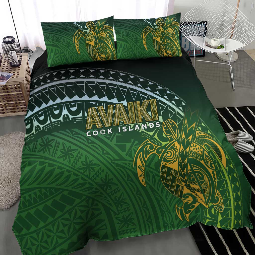 Cook Islands Rugby Kuki Avaiki Bedding Set Tribal Turtle LT7 - Polynesian Pride