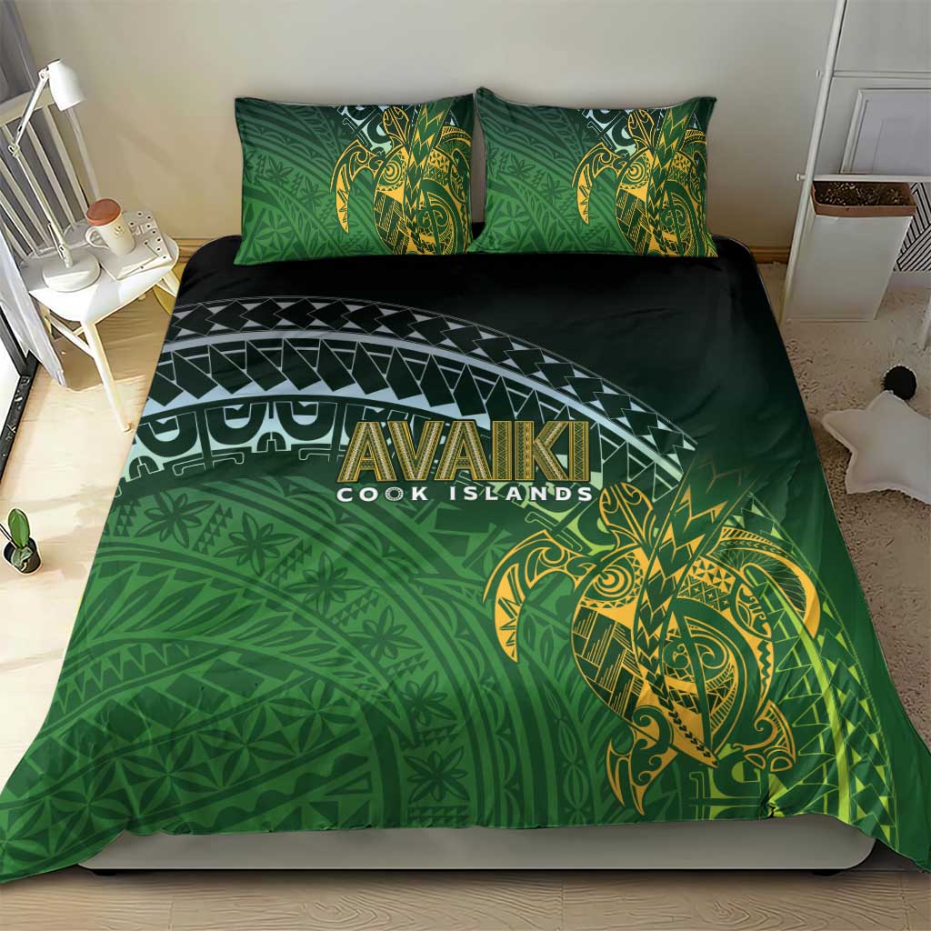 Cook Islands Rugby Kuki Avaiki Bedding Set Tribal Turtle LT7 - Polynesian Pride