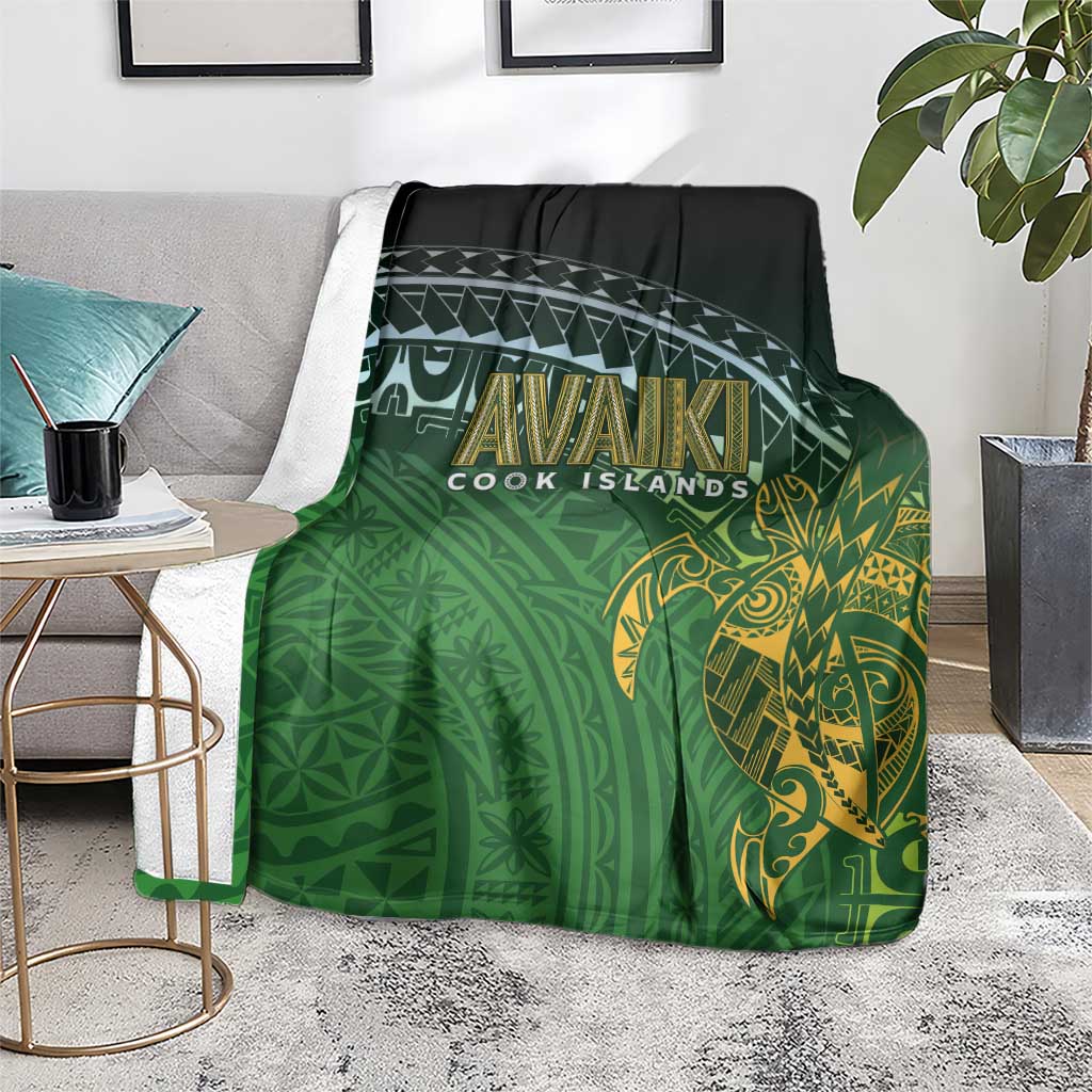 Cook Islands Rugby Kuki Avaiki Blanket Tribal Turtle - Polynesian Pride