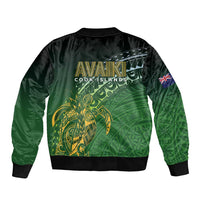Cook Islands Rugby Kuki Avaiki Bomber Jacket Tribal Turtle - Polynesian Pride