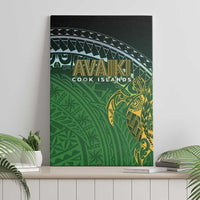 Cook Islands Rugby Kuki Avaiki Canvas Wall Art Tribal Turtle - Polynesian Pride