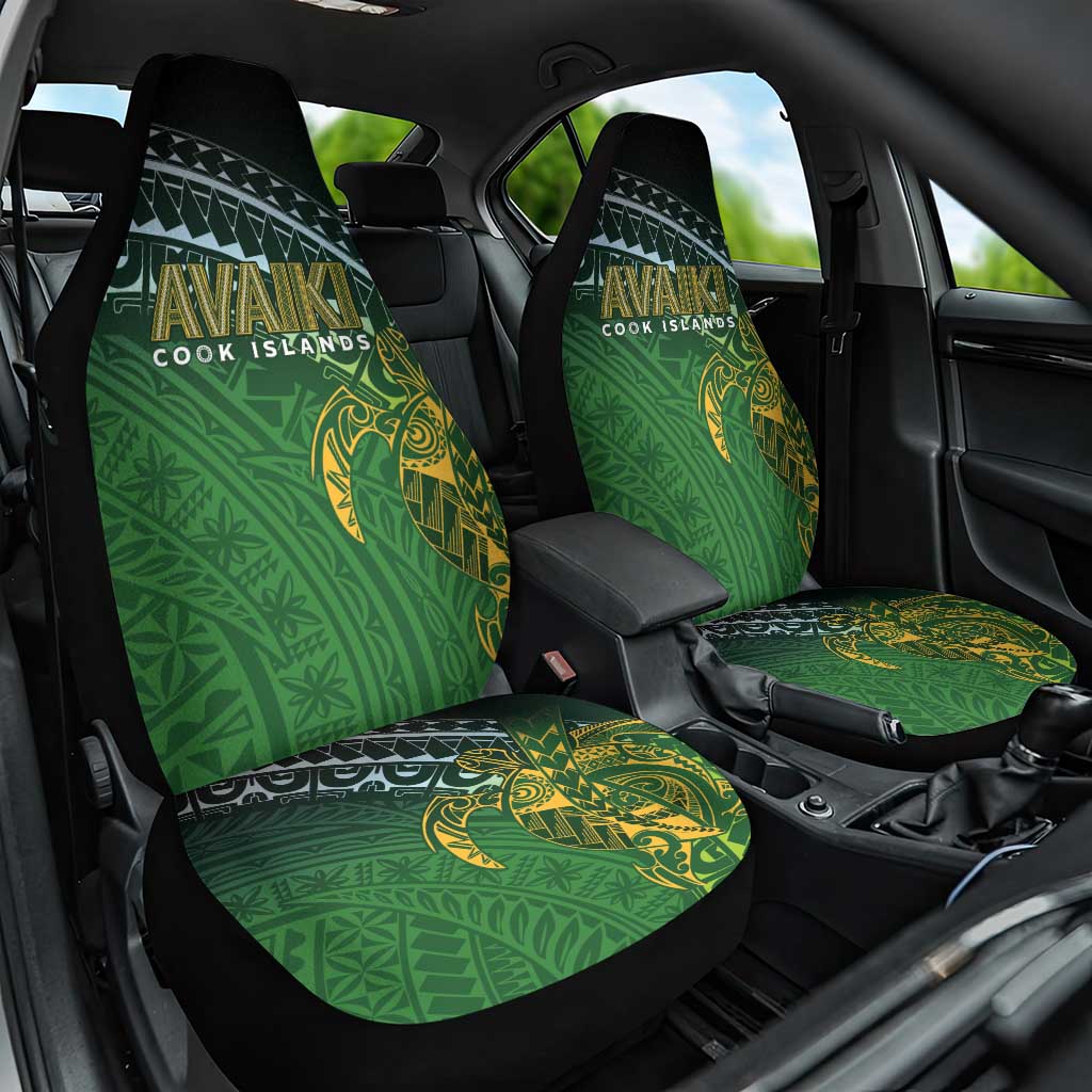 Cook Islands Rugby Kuki Avaiki Car Seat Cover Tribal Turtle - Polynesian Pride