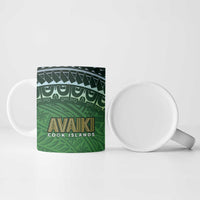 Cook Islands Rugby Kuki Avaiki Ceramic Mug Tribal Turtle - Polynesian Pride