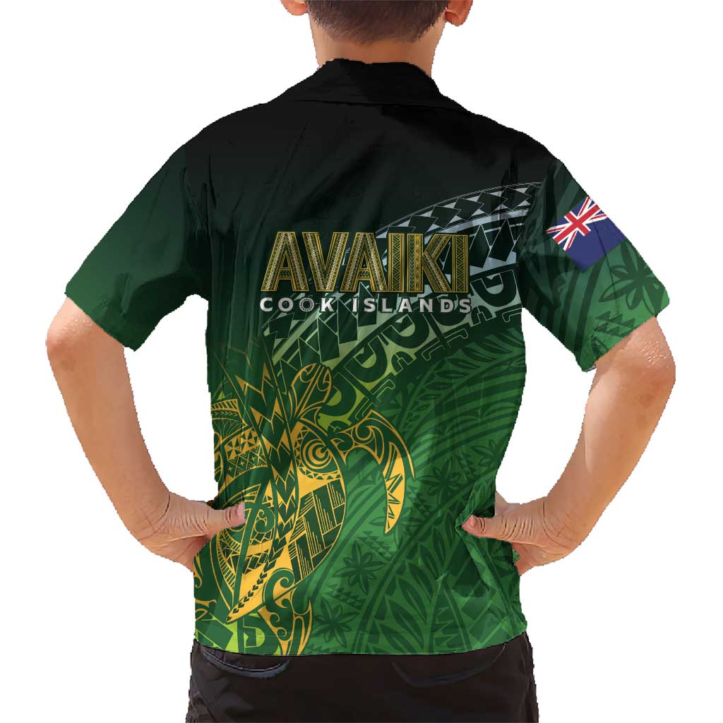 Cook Islands Rugby Kuki Avaiki Family Matching Mermaid Dress and Hawaiian Shirt Tribal Turtle LT7 - Polynesian Pride