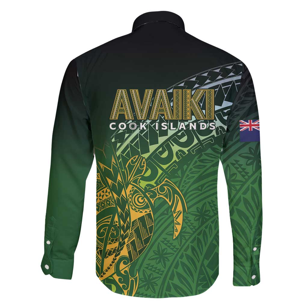 Cook Islands Rugby Kuki Avaiki Family Matching Off Shoulder Short Dress and Hawaiian Shirt Tribal Turtle - Polynesian Pride