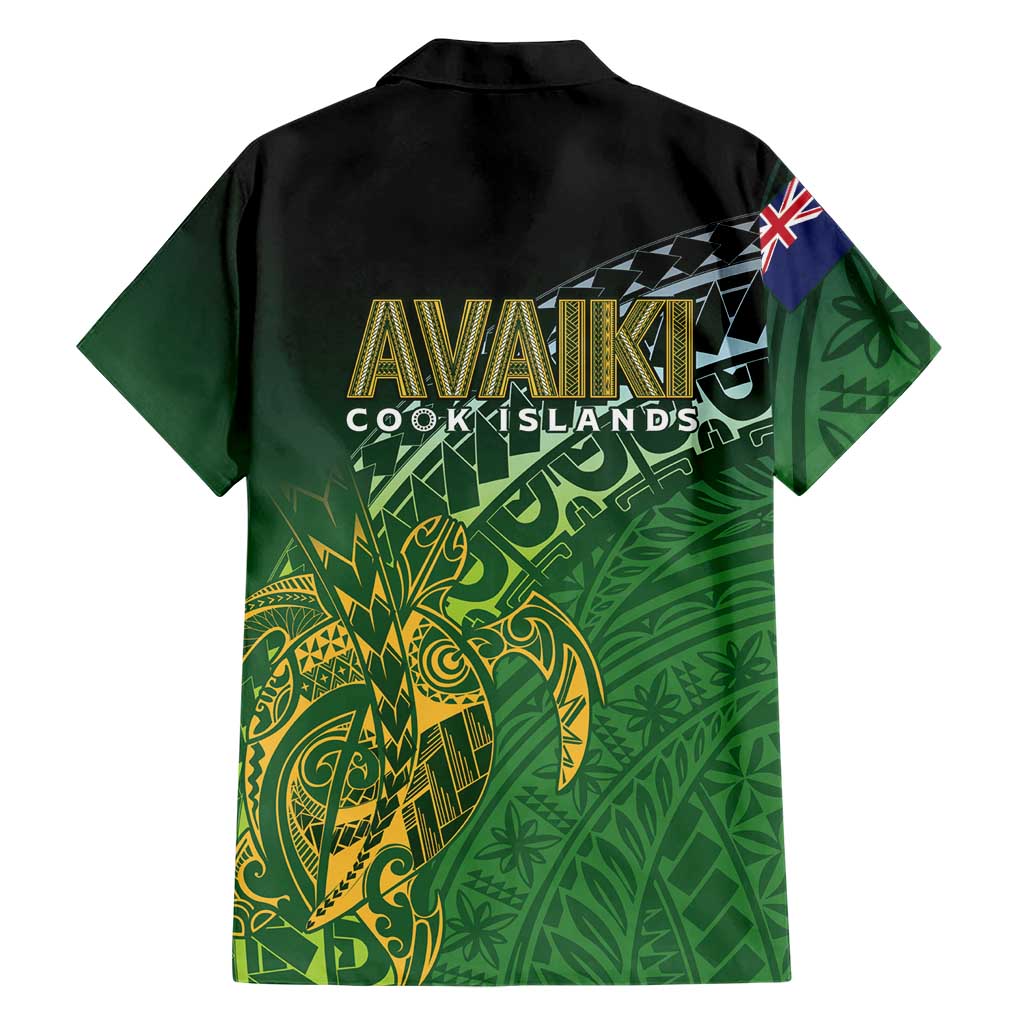 Cook Islands Rugby Kuki Avaiki Family Matching Puletasi and Hawaiian Shirt Tribal Turtle LT7 - Polynesian Pride