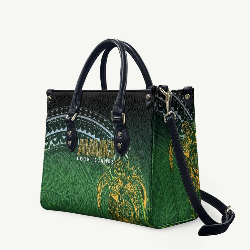 Cook Islands Rugby Kuki Avaiki Leather Bag Tribal Turtle - Polynesian Pride