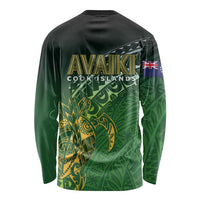Cook Islands Rugby Kuki Avaiki Long Sleeve Shirt Tribal Turtle - Polynesian Pride
