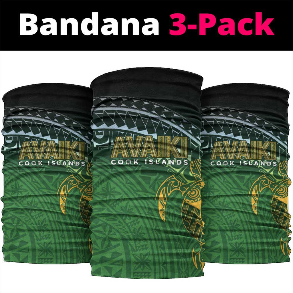 Cook Islands Rugby Kuki Avaiki Neck Gaiter Tribal Turtle - Polynesian Pride