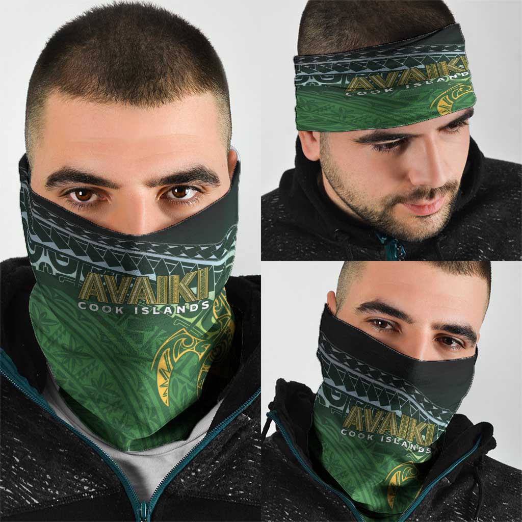 Cook Islands Rugby Kuki Avaiki Neck Gaiter Tribal Turtle - Polynesian Pride