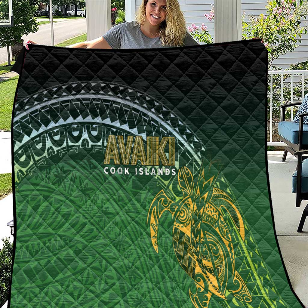 Cook Islands Rugby Kuki Avaiki Quilt Tribal Turtle - Polynesian Pride