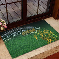 Cook Islands Rugby Kuki Avaiki Rubber Doormat Tribal Turtle - Polynesian Pride
