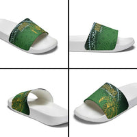 Cook Islands Rugby Kuki Avaiki Slide Sandals Tribal Turtle - Polynesian Pride