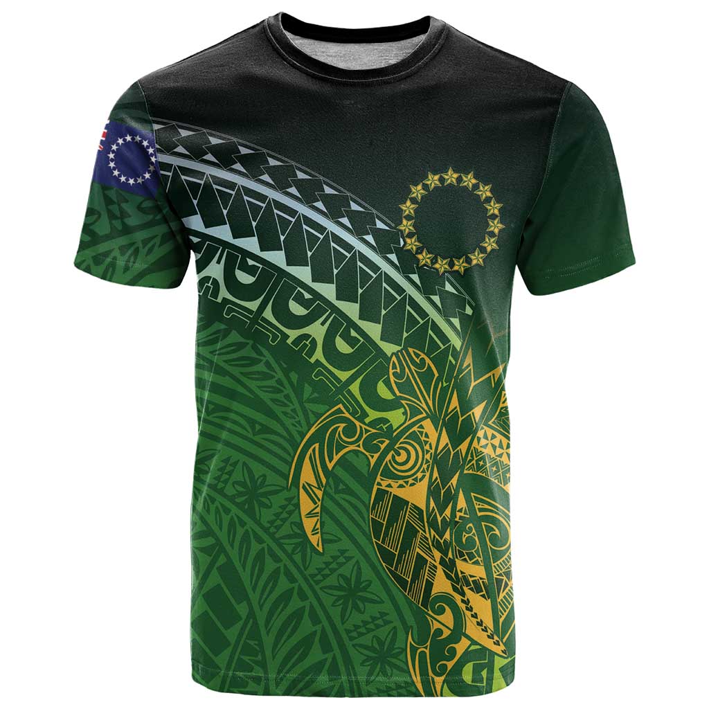 Cook Islands Rugby Kuki Avaiki T Shirt Tribal Turtle - Polynesian Pride