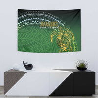 Cook Islands Rugby Kuki Avaiki Tapestry Tribal Turtle - Polynesian Pride