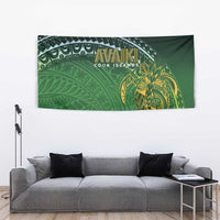 Cook Islands Rugby Kuki Avaiki Tapestry Tribal Turtle - Polynesian Pride