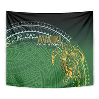 Cook Islands Rugby Kuki Avaiki Tapestry Tribal Turtle - Polynesian Pride